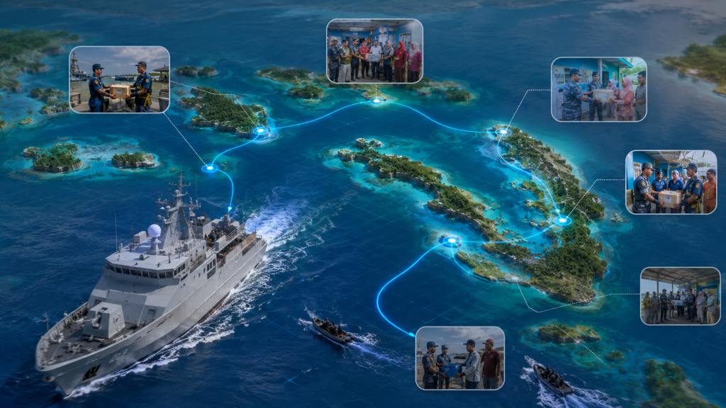 KRI Beladau-643 Berhasil Distribusi Rupiah di Natuna, Teknologi Kapal Perang untuk Kedaulatan